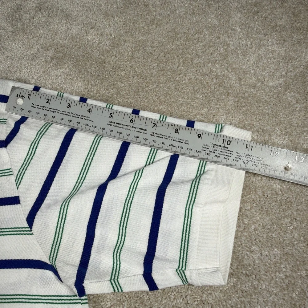 Polo Ralph Lauren Mens Short Sleeve Polo Shirt Large‎ Striped Pima Cotton Golf
